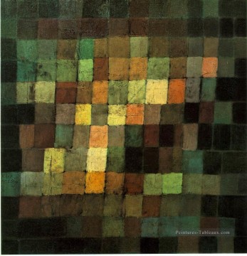 Ancien son abstrait sur noir Expressionnisme 1925 Bauhaus surréalisme Paul Klee Peinture à l'huile